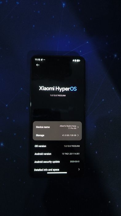 Xiaomi Redmi note 11 pro 5G