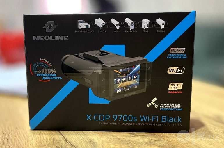 Радар-детектор Neoline X-COP 9700S Wi-Fi BLACK, гибридный