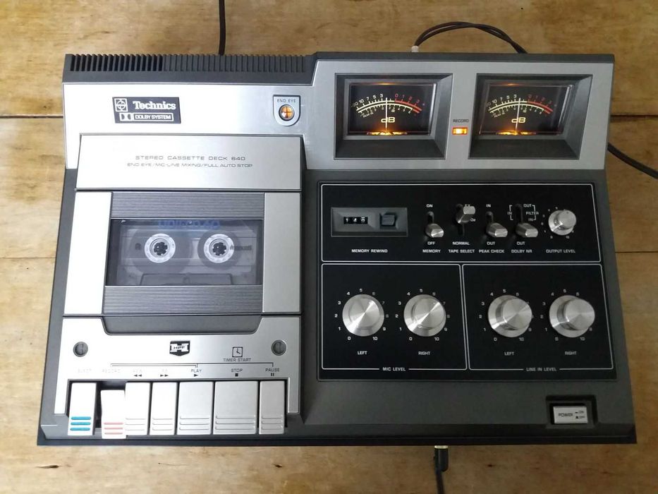 Vintage 1970's Technics RS-640 U Stereo Cassette Deck casetofon 1978