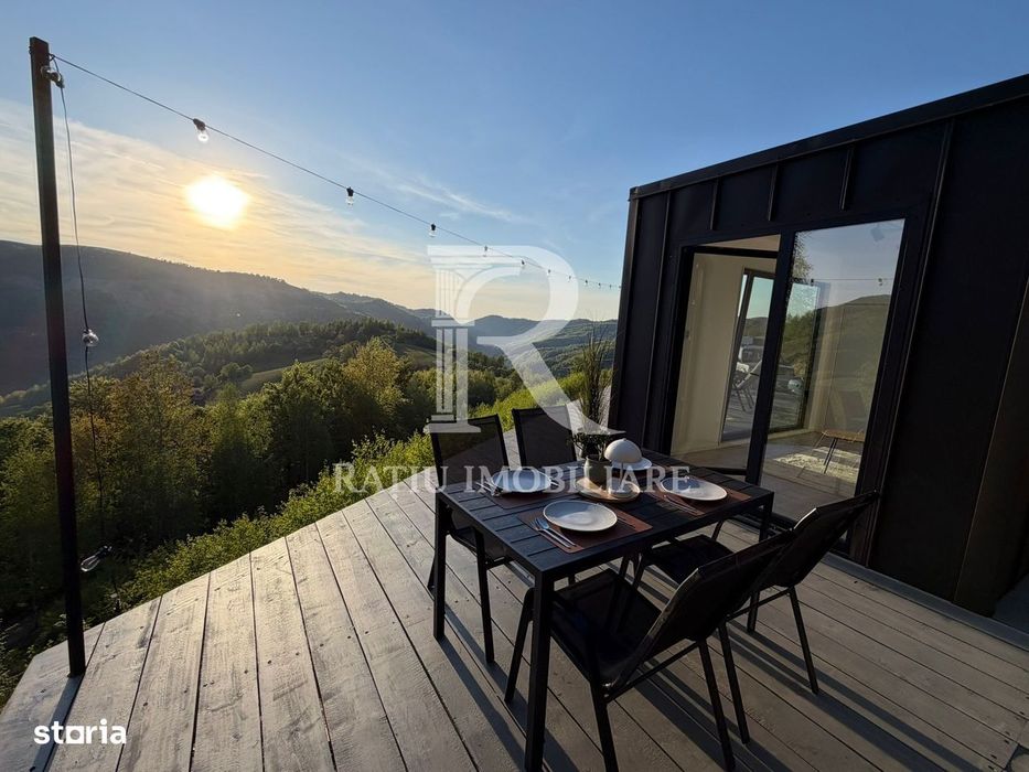 Cabană nouă off-grid de vânzare | Priveliște panoramică | Munteni