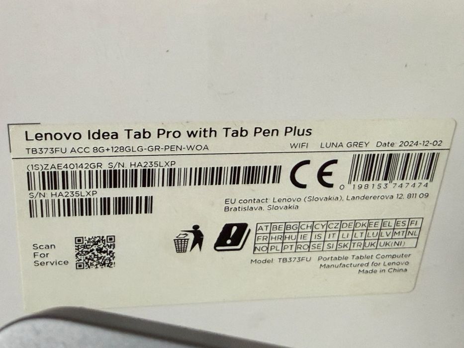 Lenovo Idea Tab Pro 128/256gb Amanet BKG