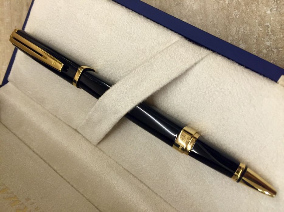 Pix / Roller Waterman Exception Slim Black, aur 23k!