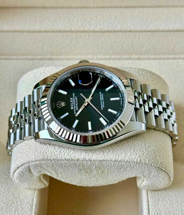Automatic Rolex Date-Just Black Dial 41 mm