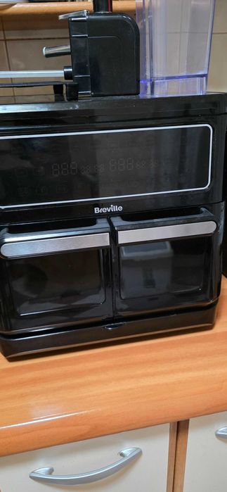 Airfryer, friteuză dublă cu aer cald, Breville, Halo Flexi, Digital, 11L
