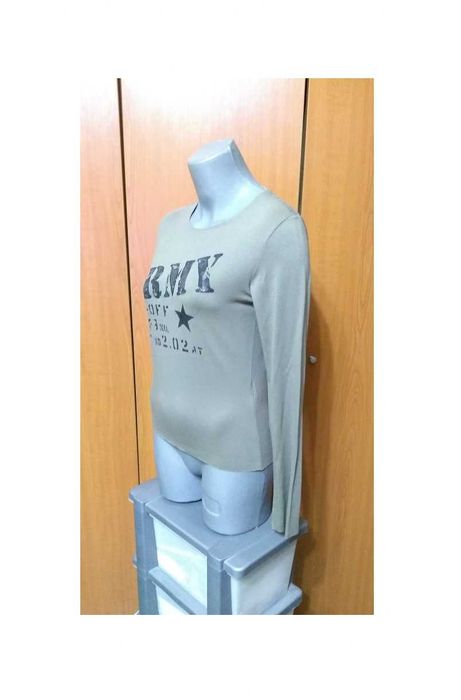 Bluza D'ess Army UK , kaki cu terminatie cruda/ maneci lungi NOUA