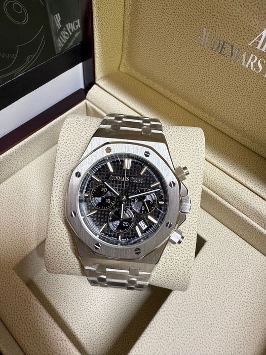 Ceas AP barbati silver negru