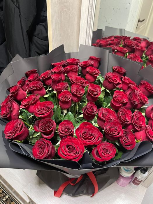 Роза свежие букет из 51 роз