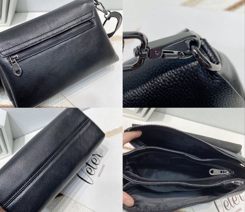 Сумка кожанная в рыжем цвете