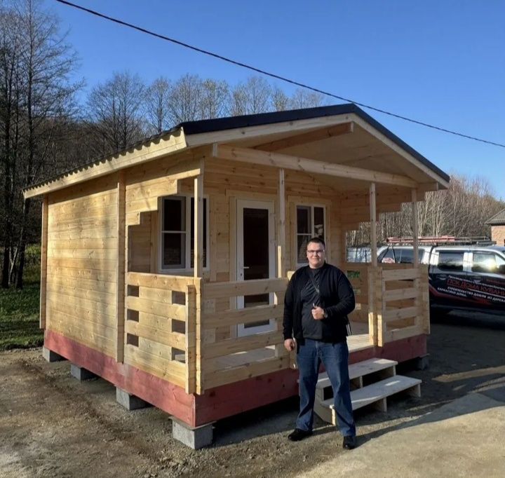 Модульный дом из дерева в наличии