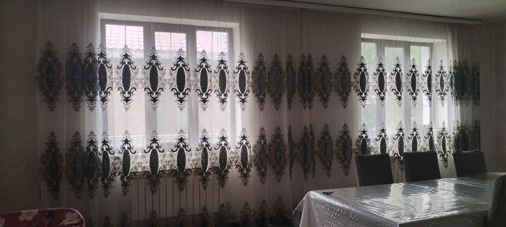 Тюль и шторы на зал