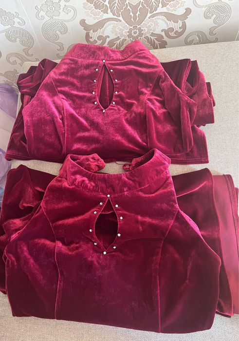 Платье велюр