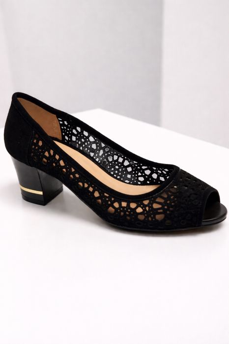 Стильные туфли, размер 36, натуральная кожа и замша (новые)