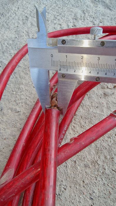 Кабель для электросварки 6 мм,  7 метров