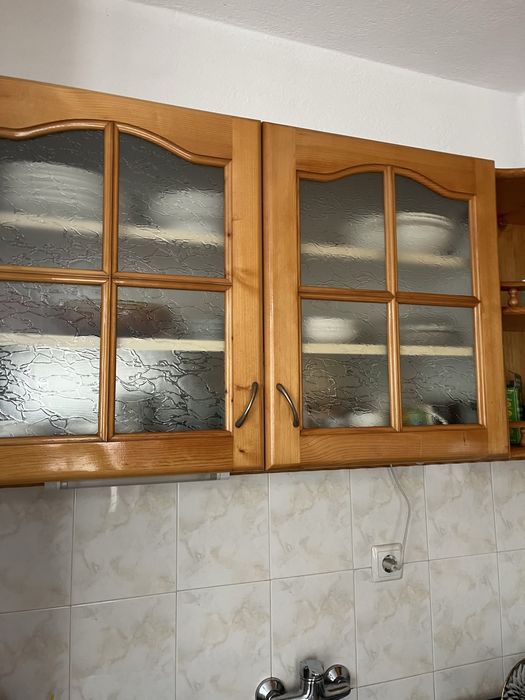 Дървена кухня шкафчета