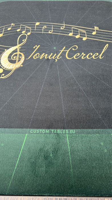 Masa de remi personalizata cu logo tau executie rapida 24 ore stoc