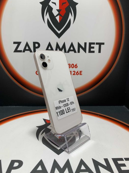 Zap Amanet Vitan - iPhone 12 - White - 128GB - 93%
