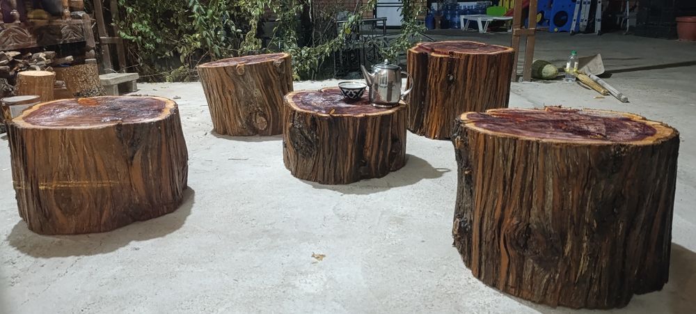 Садовая мебель из натурального деревостол стул