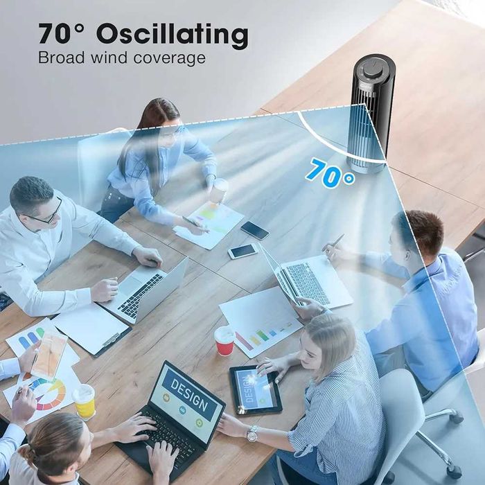 Ventilator Grelife fara elice cu 3 viteze silentios oscilatie 70grade