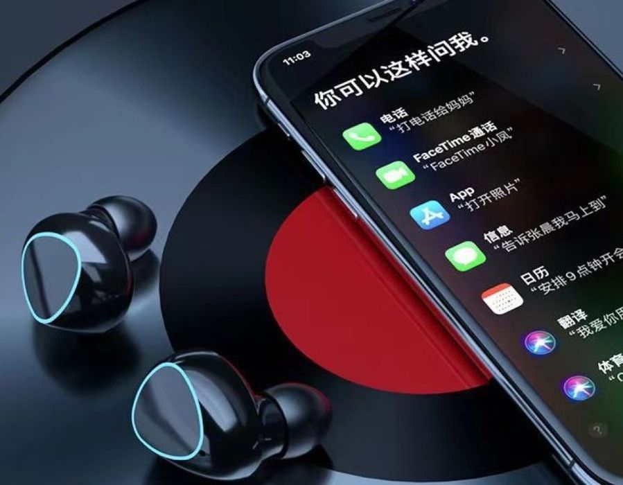 Безжични bluetooth слушалки с LED цифров дисплей