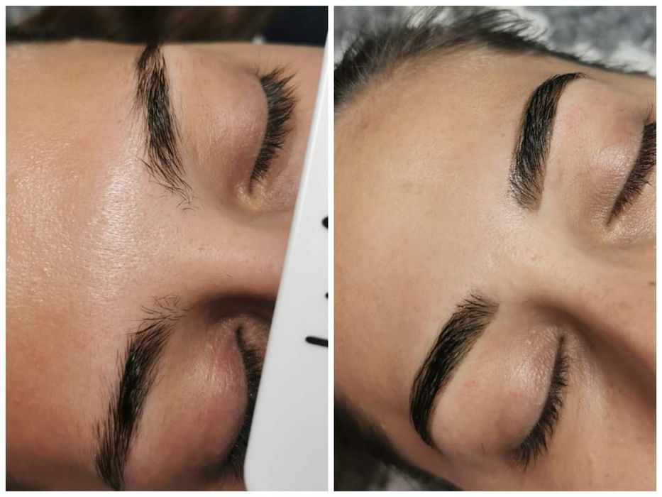 Stilizare sprâncene +vopsit, extensii de gene 1-3D Brașov