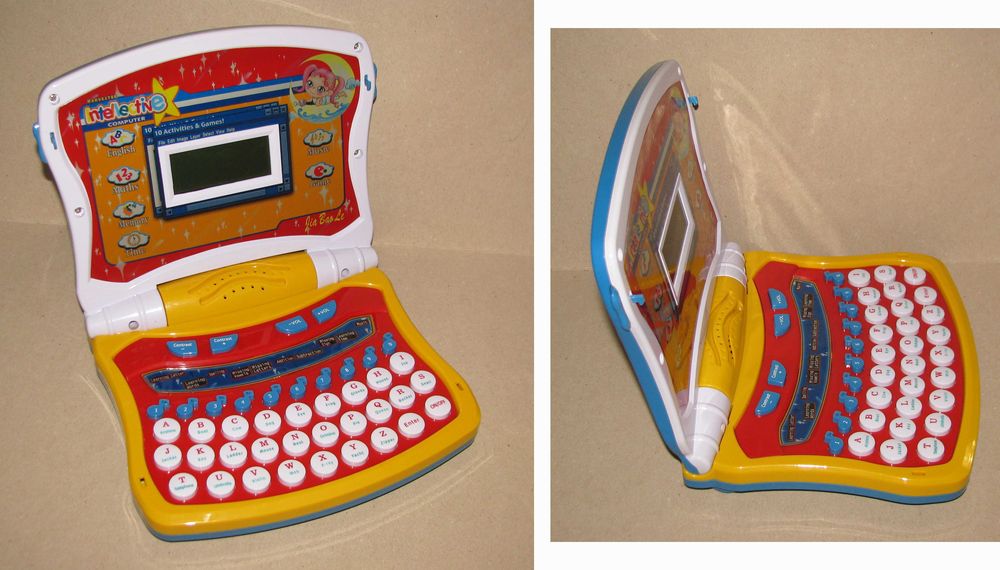 Играчка детски Компютър Лаптоп на батерии, съвсем запазен