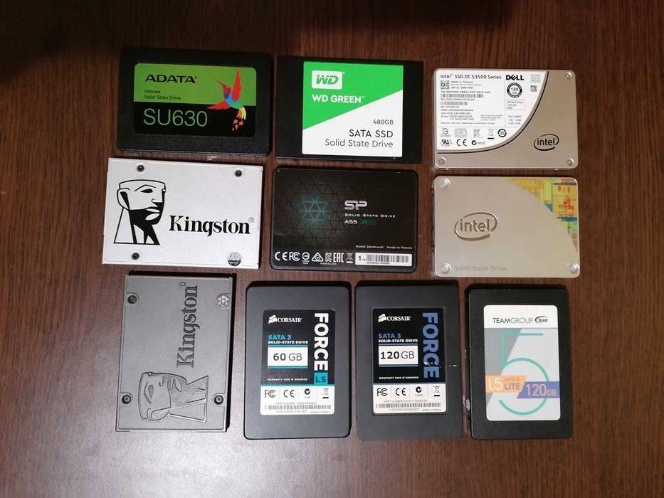 SSD 120 GB, 240 GB, 480 Gb, 1 TB