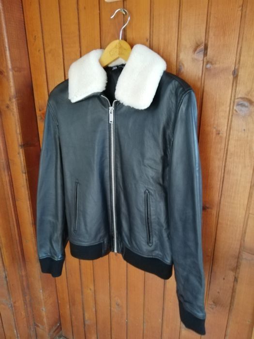 Geaca piele bărbati Zara Man M Aviator