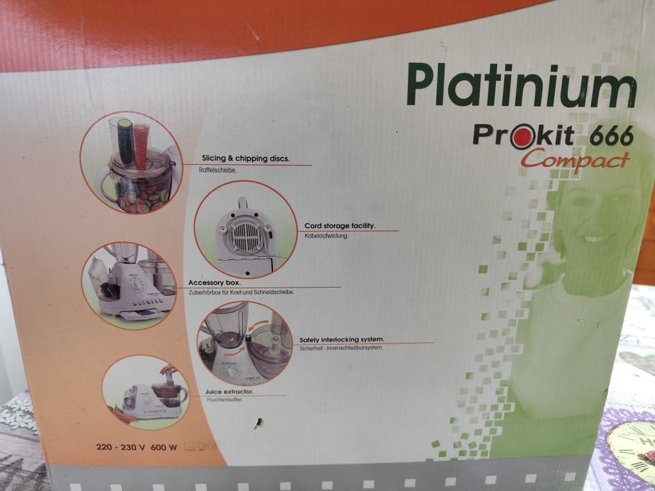 Robot bucatarie Moulinex Platinum Prokit 666 Compact