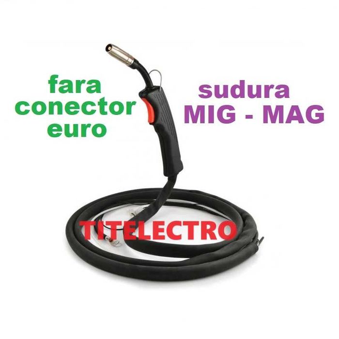Pistolet fara conector euro sudura cu sarma torta MIG-MAG CO2 argon ...