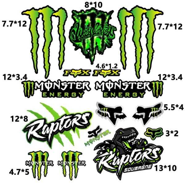 Мото Светлоотразителни Стикери - Сет