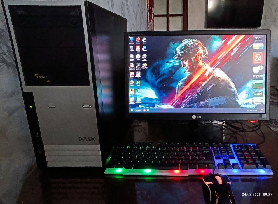 ПК компютер windows 11 pro средный игровой ..дома и для оффис