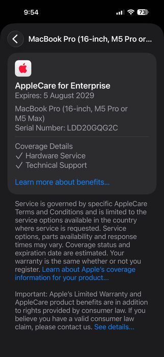 ЧИСТО НОВ MacBook Pro 16" M5 PRO Chip 18-CPU/20-GPU/48GB RAM/1TB SSD В ГАРАНЦИЯ 5.08.2029г