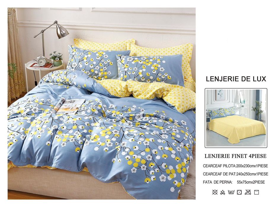 Lenjerii finet satinat 4 piese