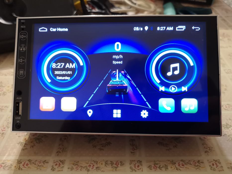 Мултимедия андроид 10 реален 7"-2GB RAM 32 ROM. С предно USB