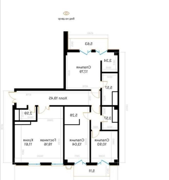Продается 3х ком квартира, ЖК Mirabad Avenue, ор-р: ул.Нукусская,125м²