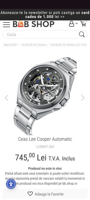Ceas Lee Cooper Automatic