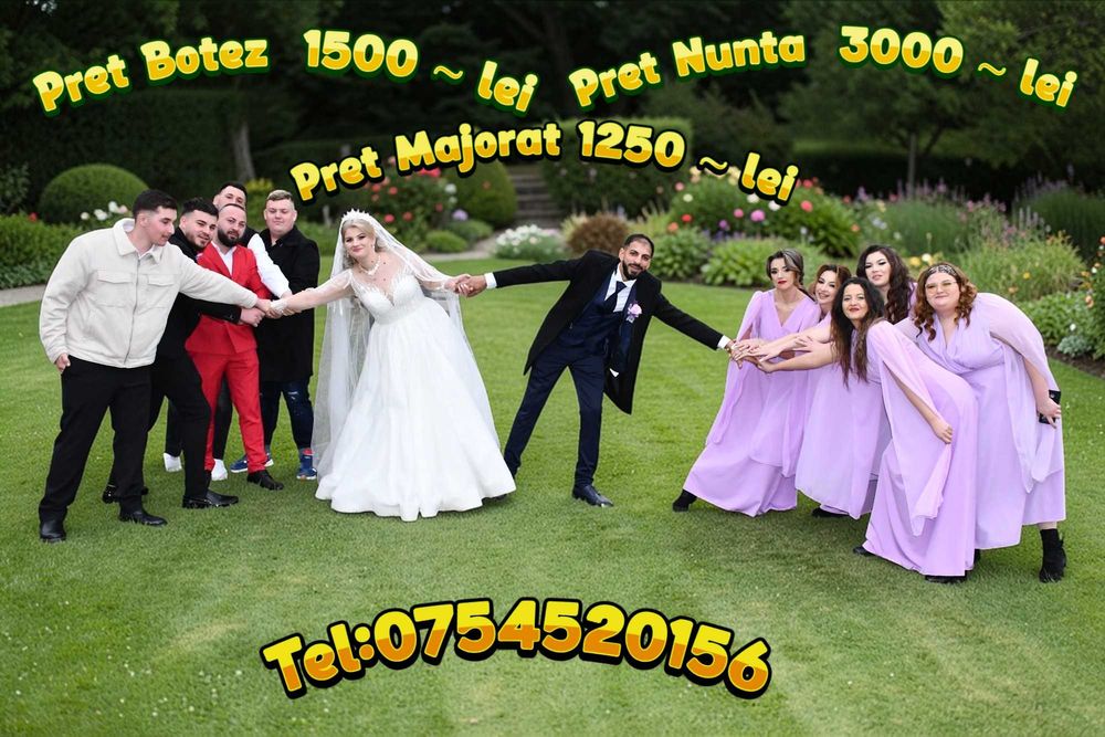 Cameraman~Fotograf Nunți-Botezuri-Majorate-Petreceri !