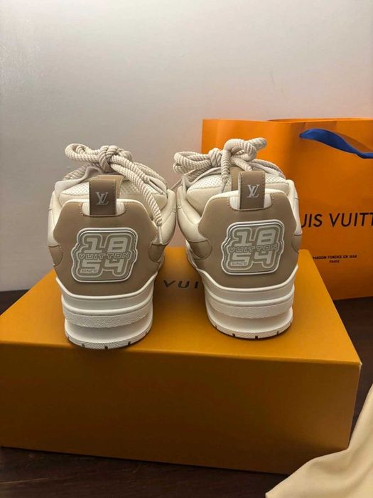 #REDUCERE# Louis Vuitton LV Skate Bej - Verificare Colet -