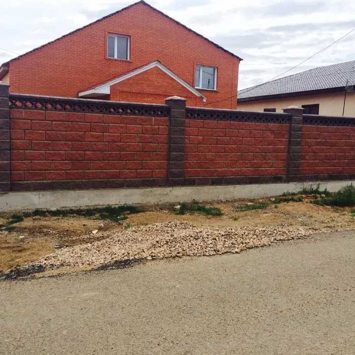 Пескоблок стеновой заборный сплитерный блок рваный камень Астана