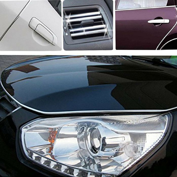 Протектор лайсна за врати на автомобили - Хром