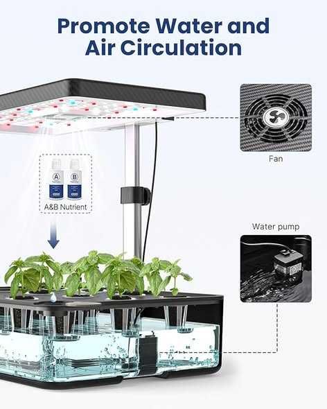 Sistem de creștere hidroponică iDOO, 12 capsule