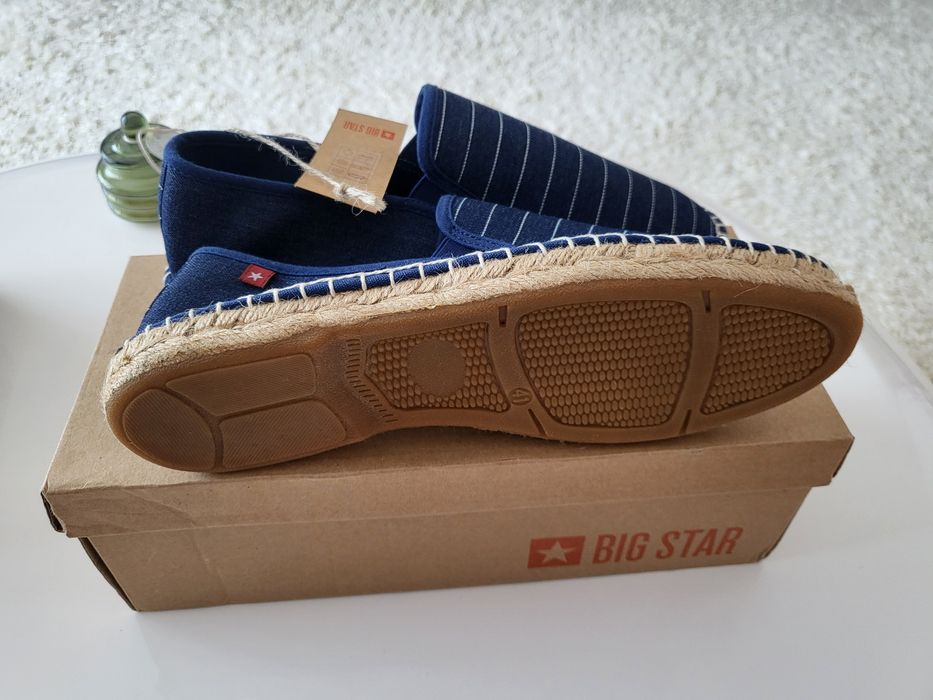 Espadrile/pantofi din pânză BigStar, mărimea 41, noi-nouțe, cu etichetă, în cutia originală