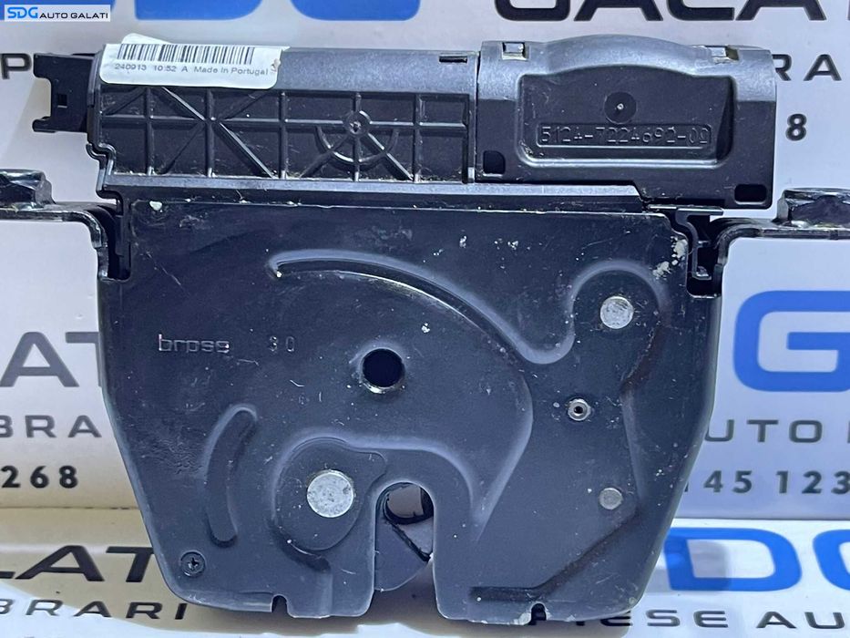 Incuietoare Broasca Capota Portbagaj BMW Seria 5 F10 2010 - 2017 Cod 7191212 918064 918064105 163672 16367210 7224692 [B3335]