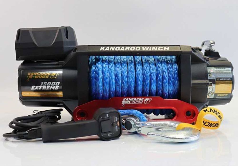 Troliu electric KangarooWinch PowerWinch K 15000 Extreme HD sintetic