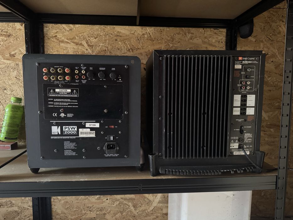 2бр. KEF  и JBL Subwoofer Субуфер Бас Bass