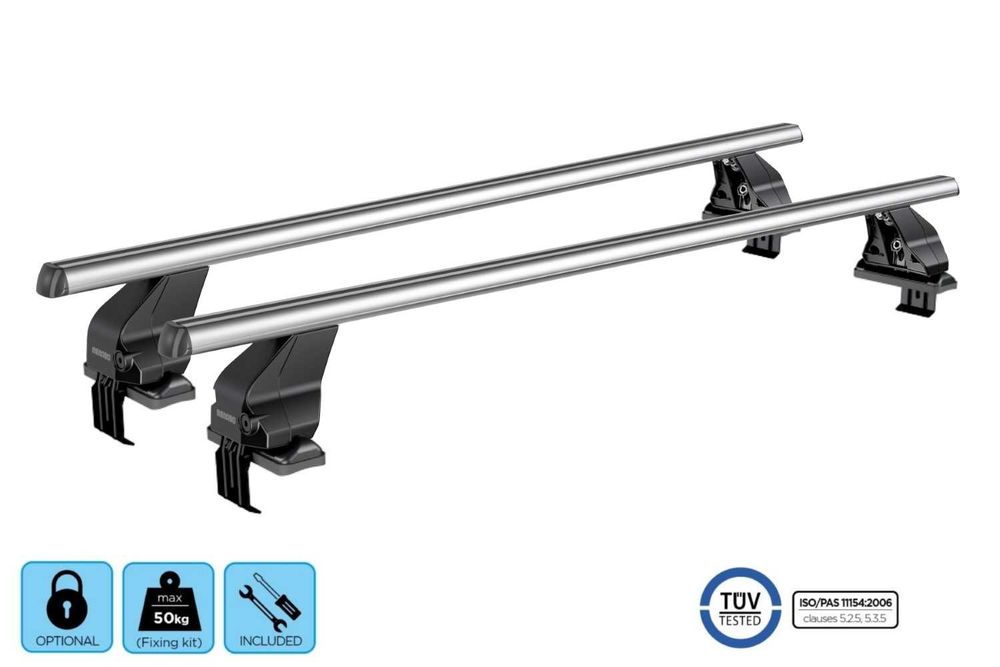 Алуминиеви напречни греди MENABO Omega KIT17G багажник за автомобил