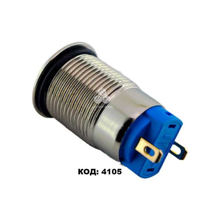 Бутонен превключвател, метал, Off/(On); (On)/Off; (On)/Off 2 позиции