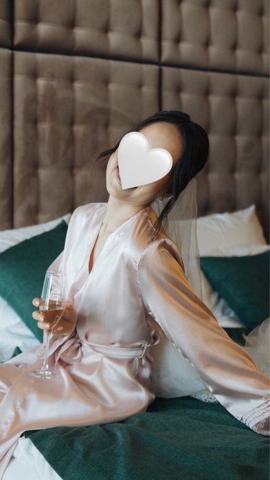 Халат с пеньюаром утро невесты