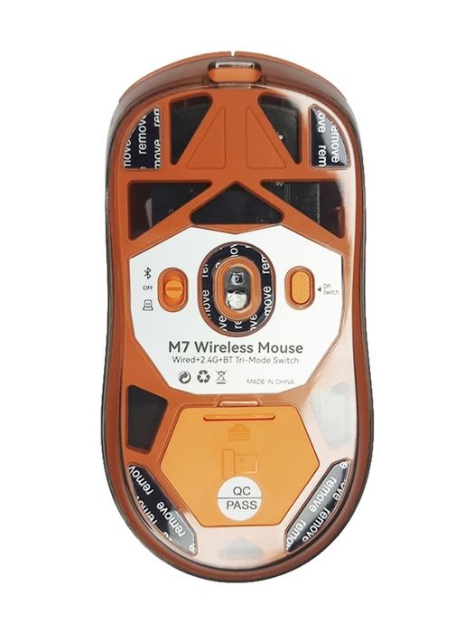 Оранжевая оптическая мышка