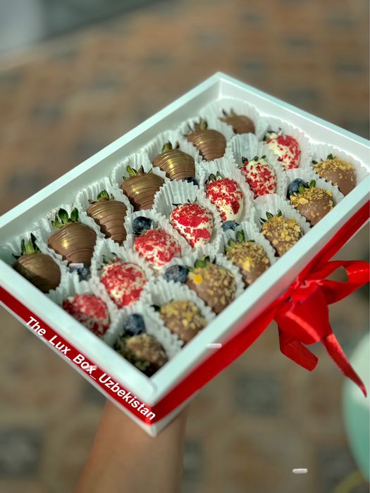 Клубника в шоколаде, подарки, shokoladli klubnika, sovg’a